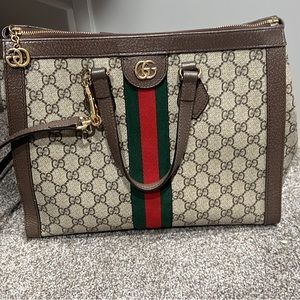 Gucci OPHIDIA GG MEDIUM TOTE BAG